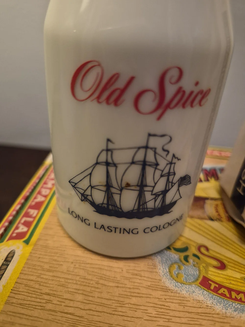 Old Spice White After Shave And Cologne With Ever-ready Brush And Straight Razor